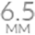 6.5mm Post Length Icon