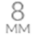 8mm Post Length Icon