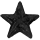 Black CZ Star Icon