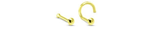 5 Pack Bezel Screw Bone Nose Stud Titanium 316L Surgical Steel