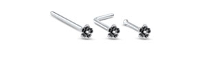 4.5mm Flower Nose Stud 925 Sterling Silver 22G
