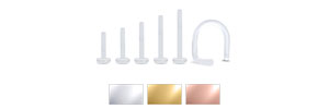Butterfly Labret Stud Push Pin Nose Screw 14K White, Yellow, Rose Gold Bioflex