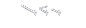 Marquise CZ 925 Sterling Silver Stud 22G