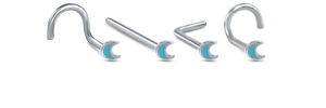 4mm Turquoise Moon Nose Stud 316L Surgical Steel 20G