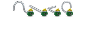 Pot of Gold Nose Stud 316L Surgical Steel 20G