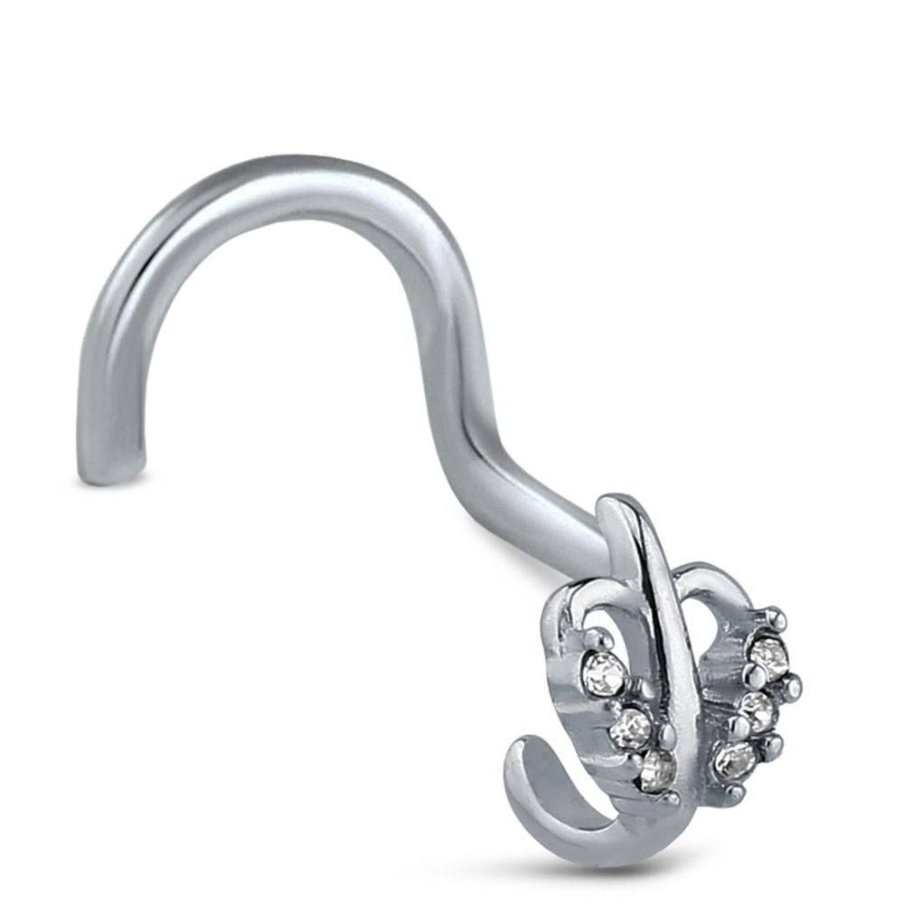 Surgical Steel Leaf Nose Hugger