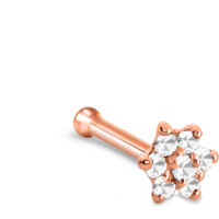 Rose Gold Christina Flower Bone Featuring a 7 Stone Design