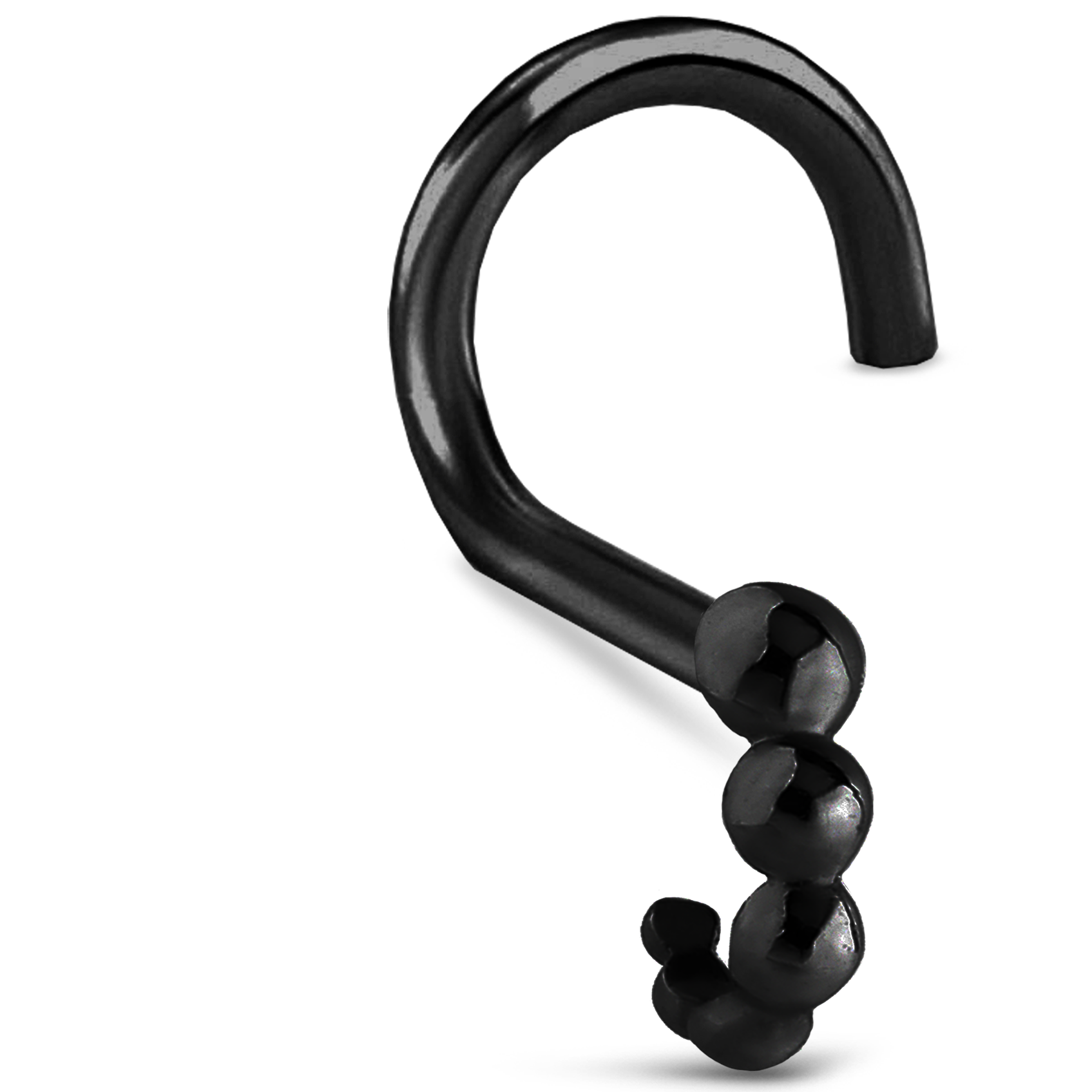 Round Bubble Nose Hugger 316L Surgical Steel 20G