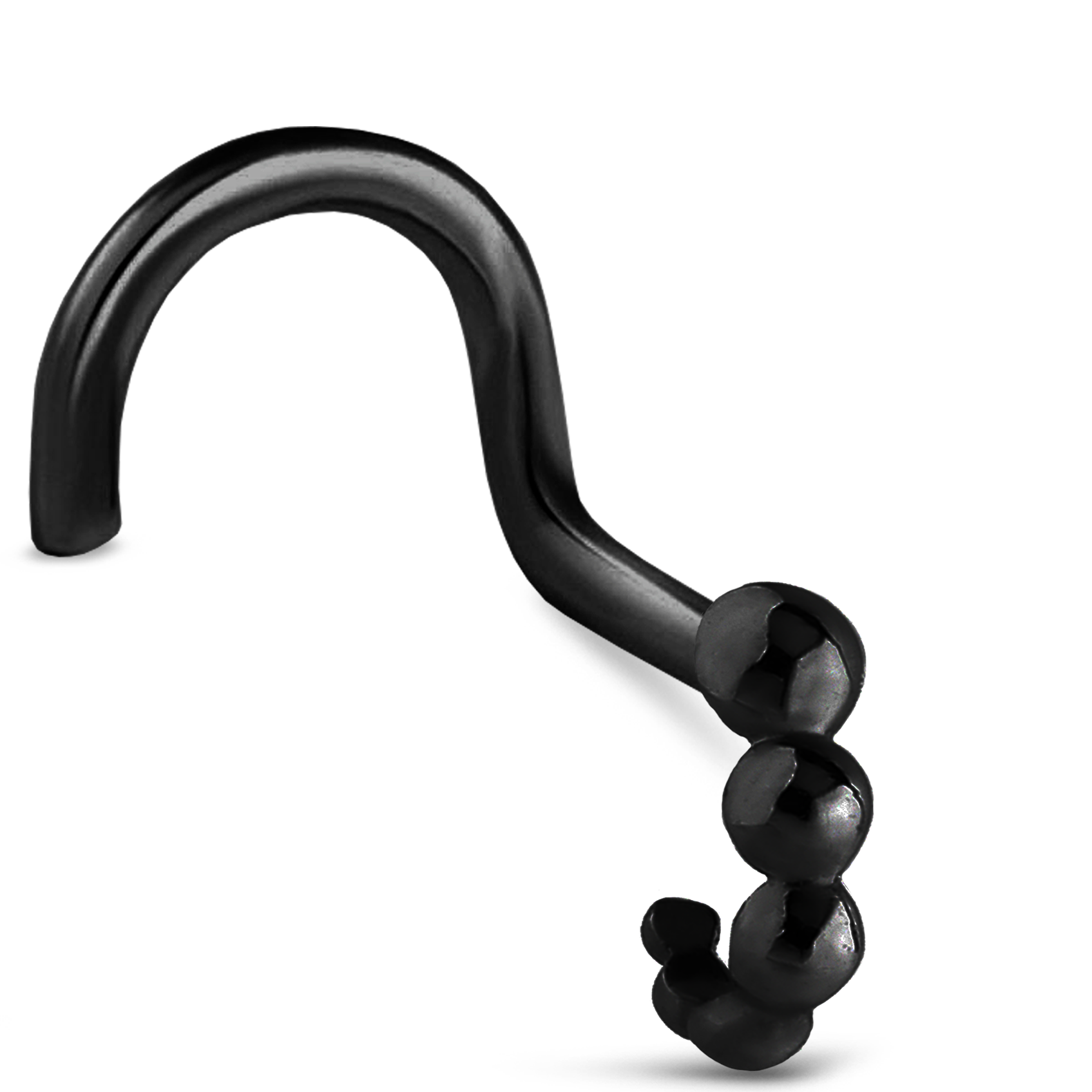 Round Bubble Nose Hugger 316L Surgical Steel 20G