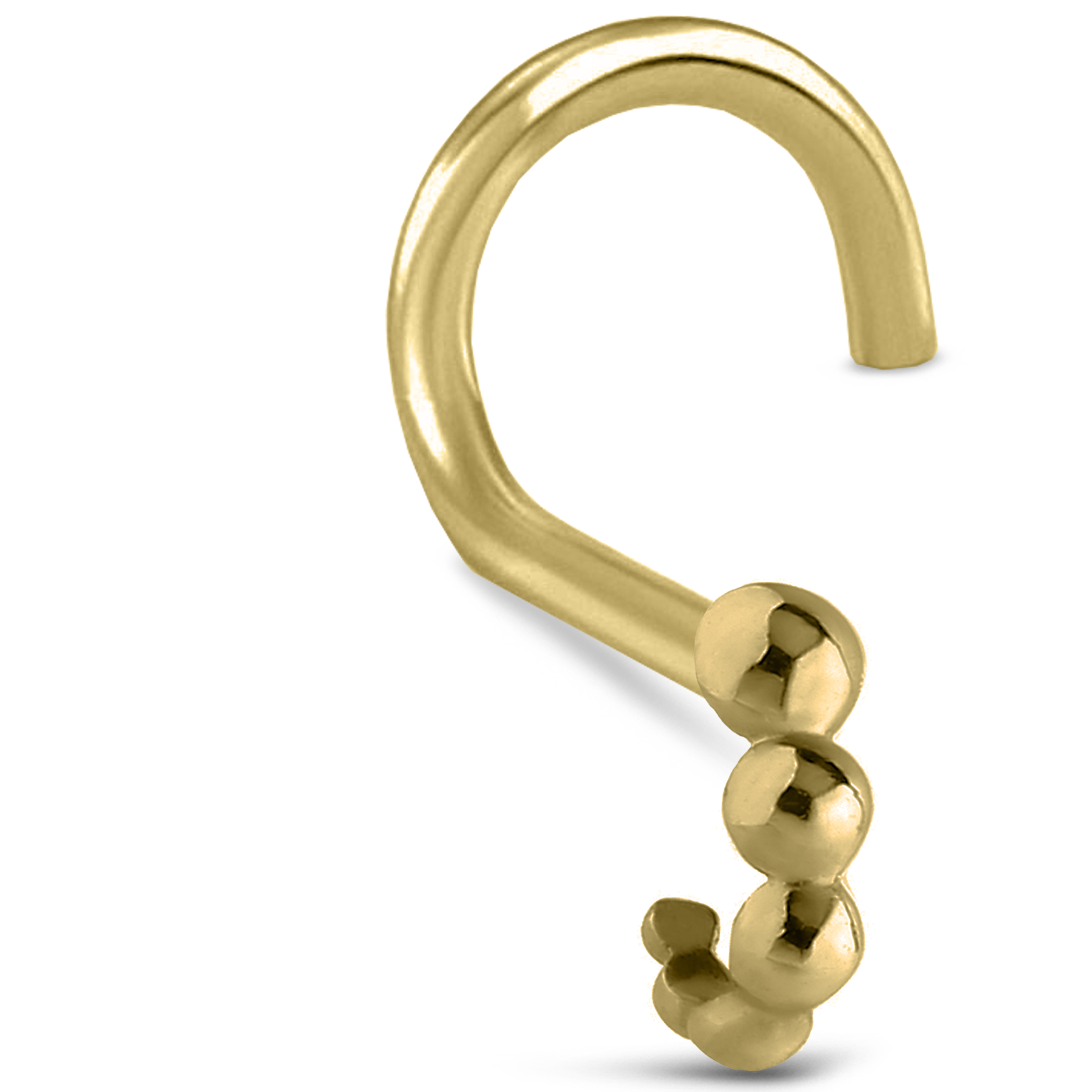 Round Bubble Nose Hugger 316L Surgical Steel 20G