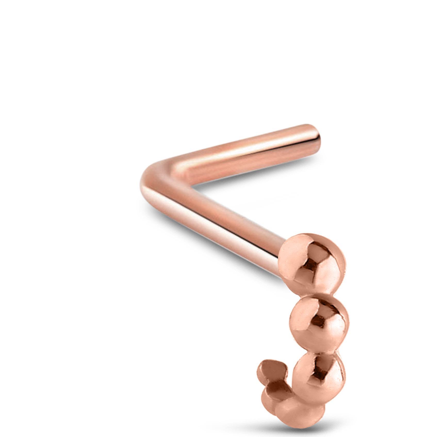 Round Bubble Nose Hugger 316L Surgical Steel 20G