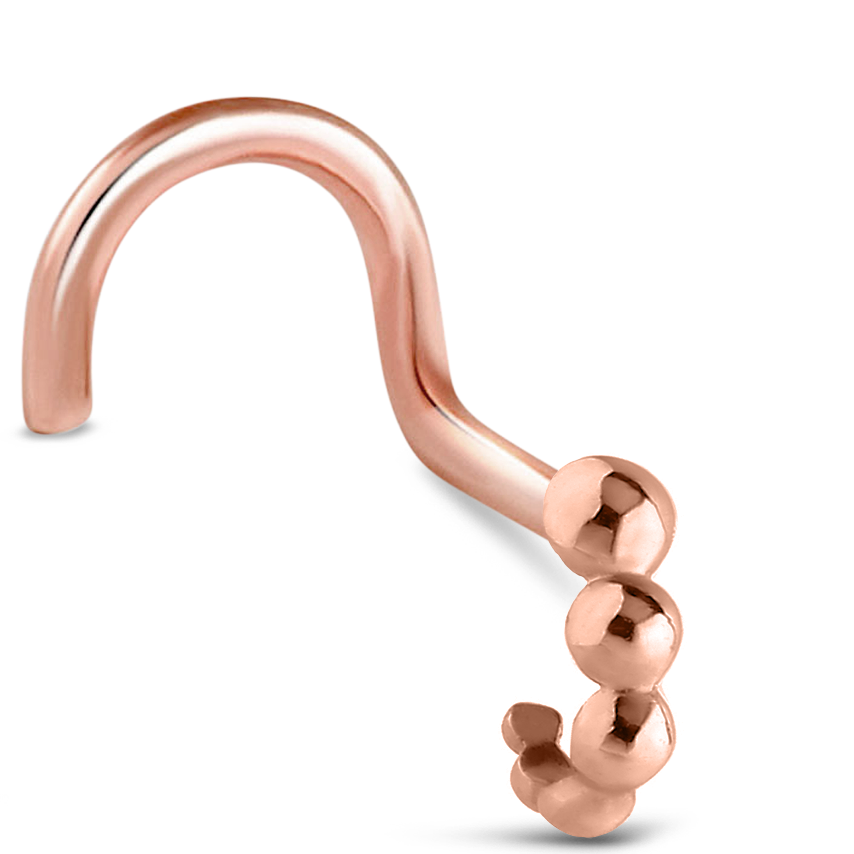 Round Bubble Nose Hugger 316L Surgical Steel 20G