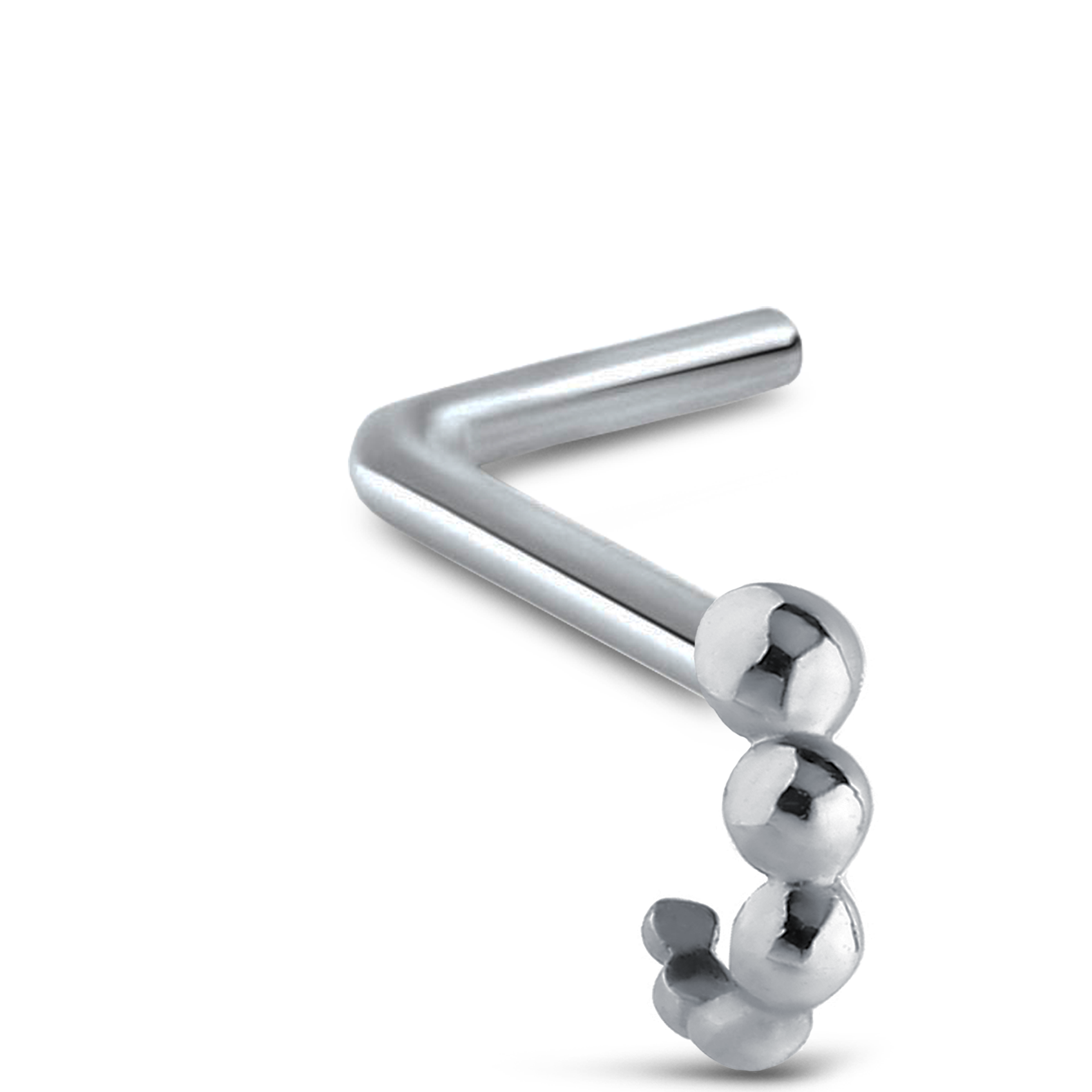 Round Bubble Nose Hugger 316L Surgical Steel 20G