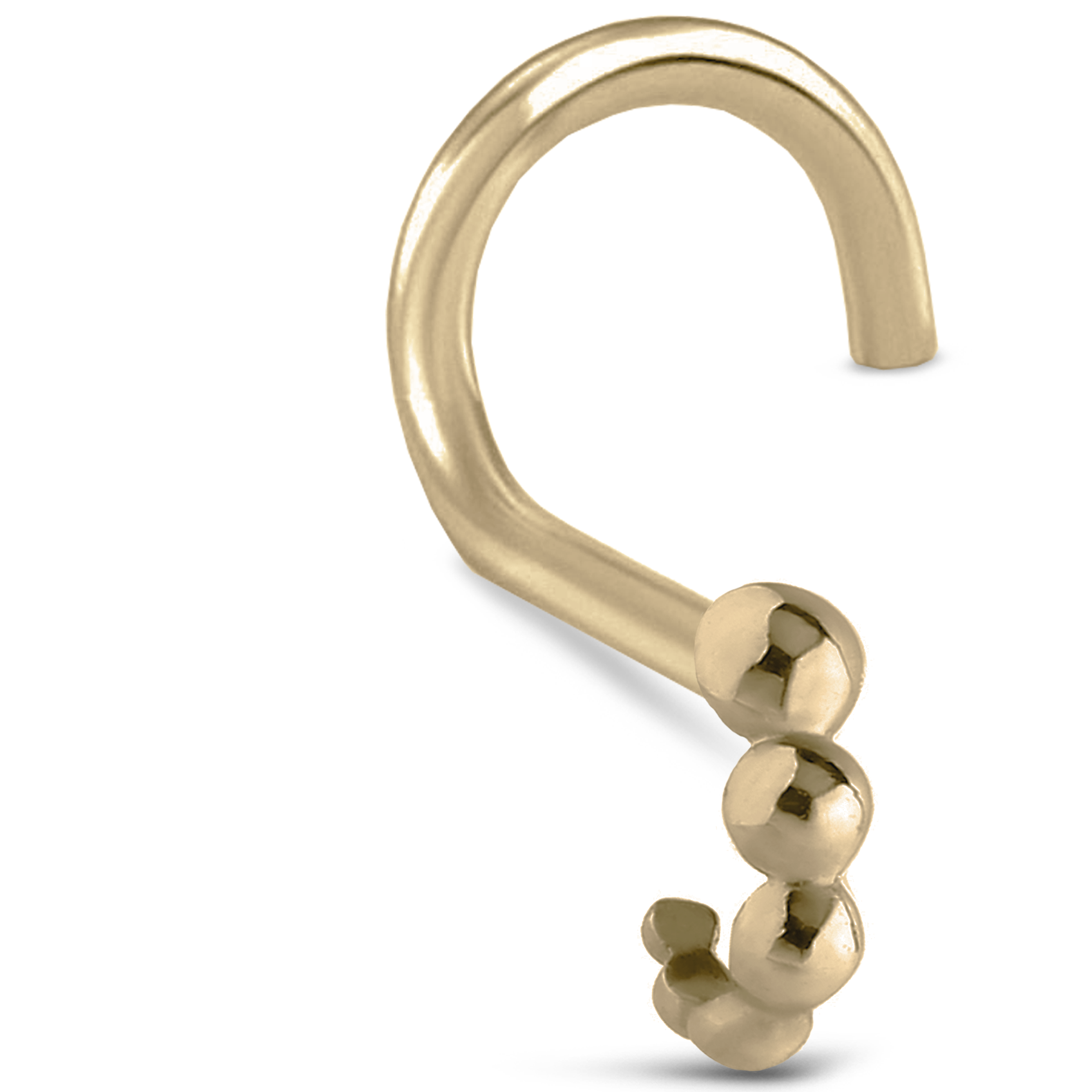 Round Bubble Nose Hugger 316L Surgical Steel 20G