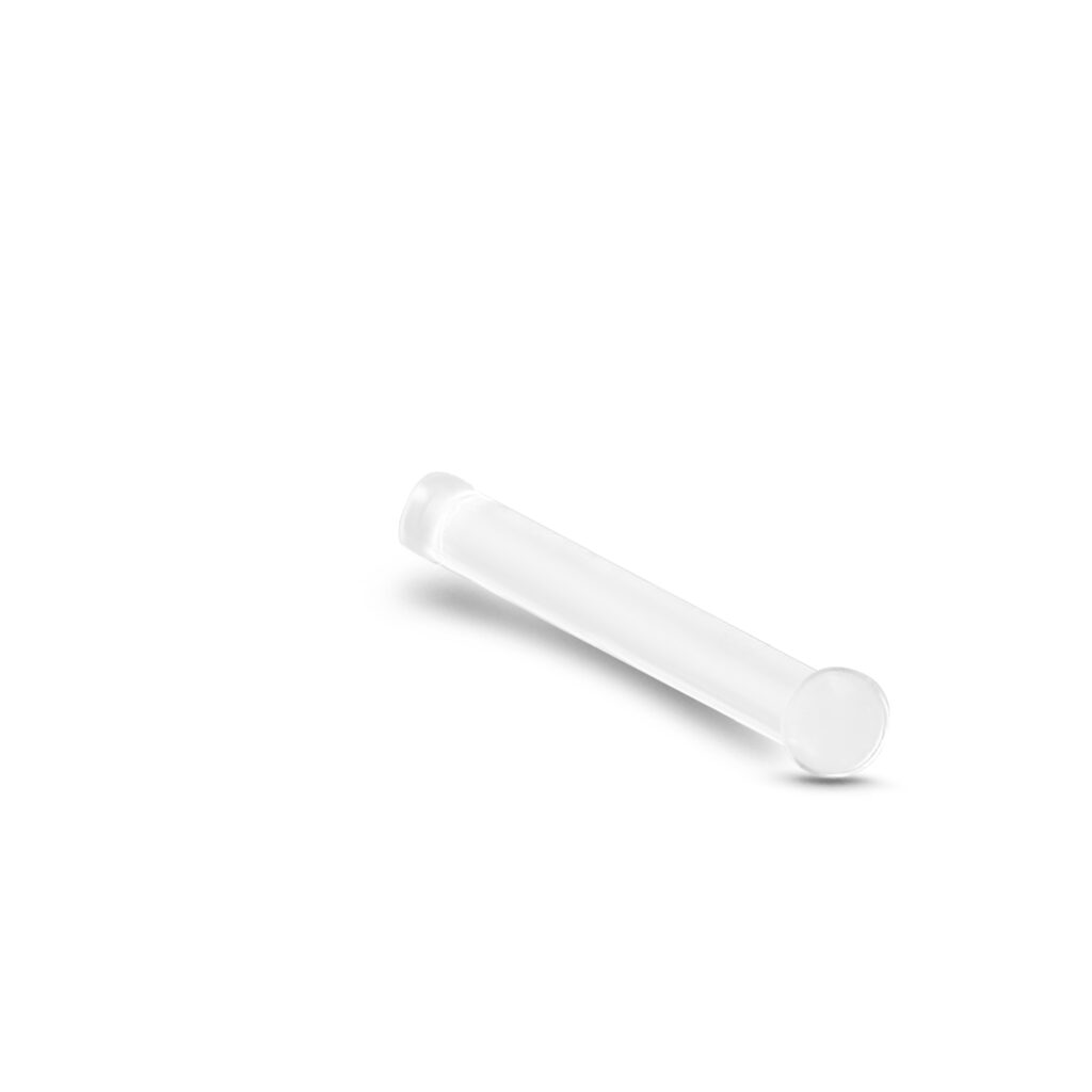 monofilament nose stud featuring a 1mm disc