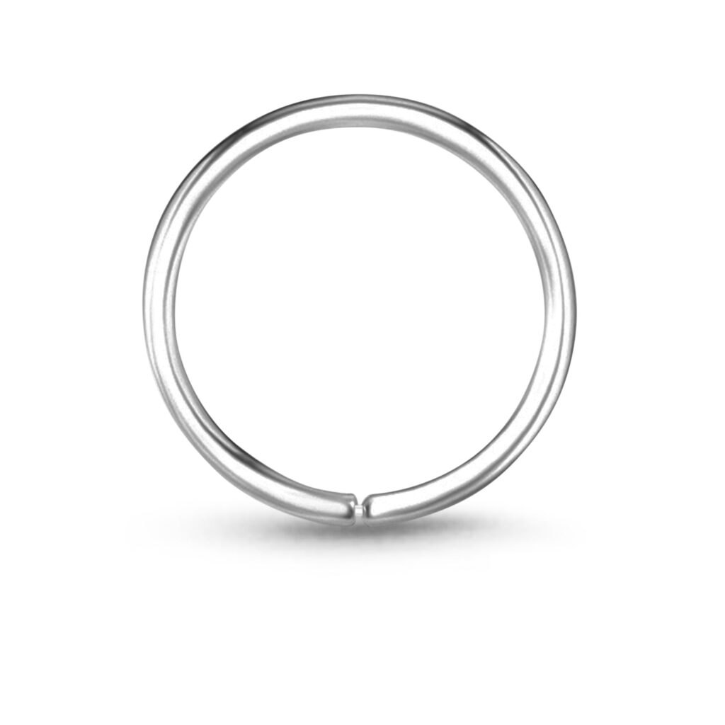 Sterling Silver Continuous Hoop Nose Ring Hoop
