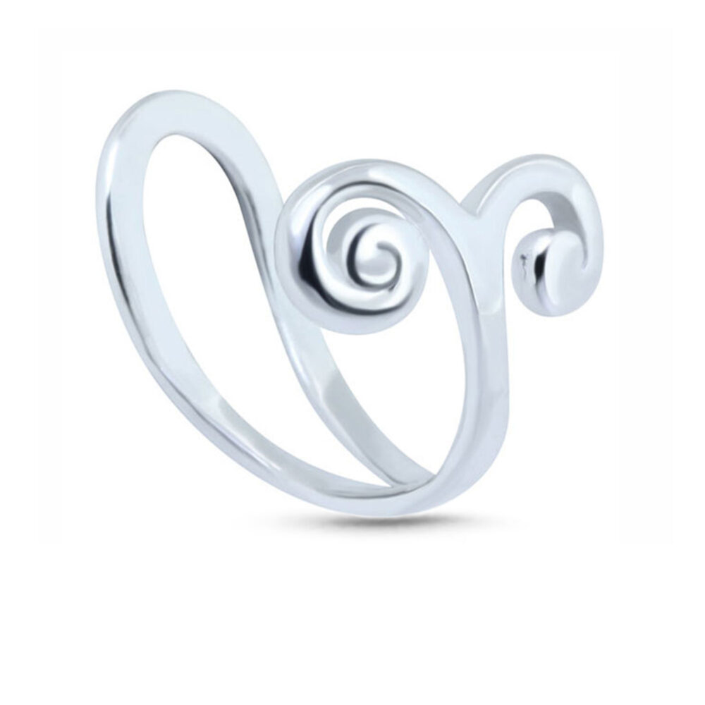 Swirl Fake Tragus Ear Cuff Nose Ring 925 Sterling Silver