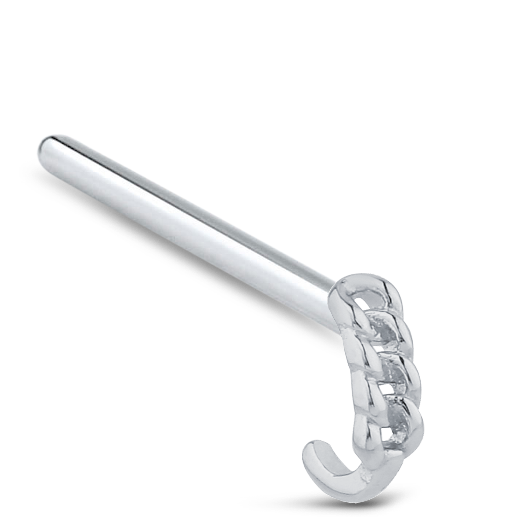 Chain Nose Hugger Stud 925 Sterling Silver