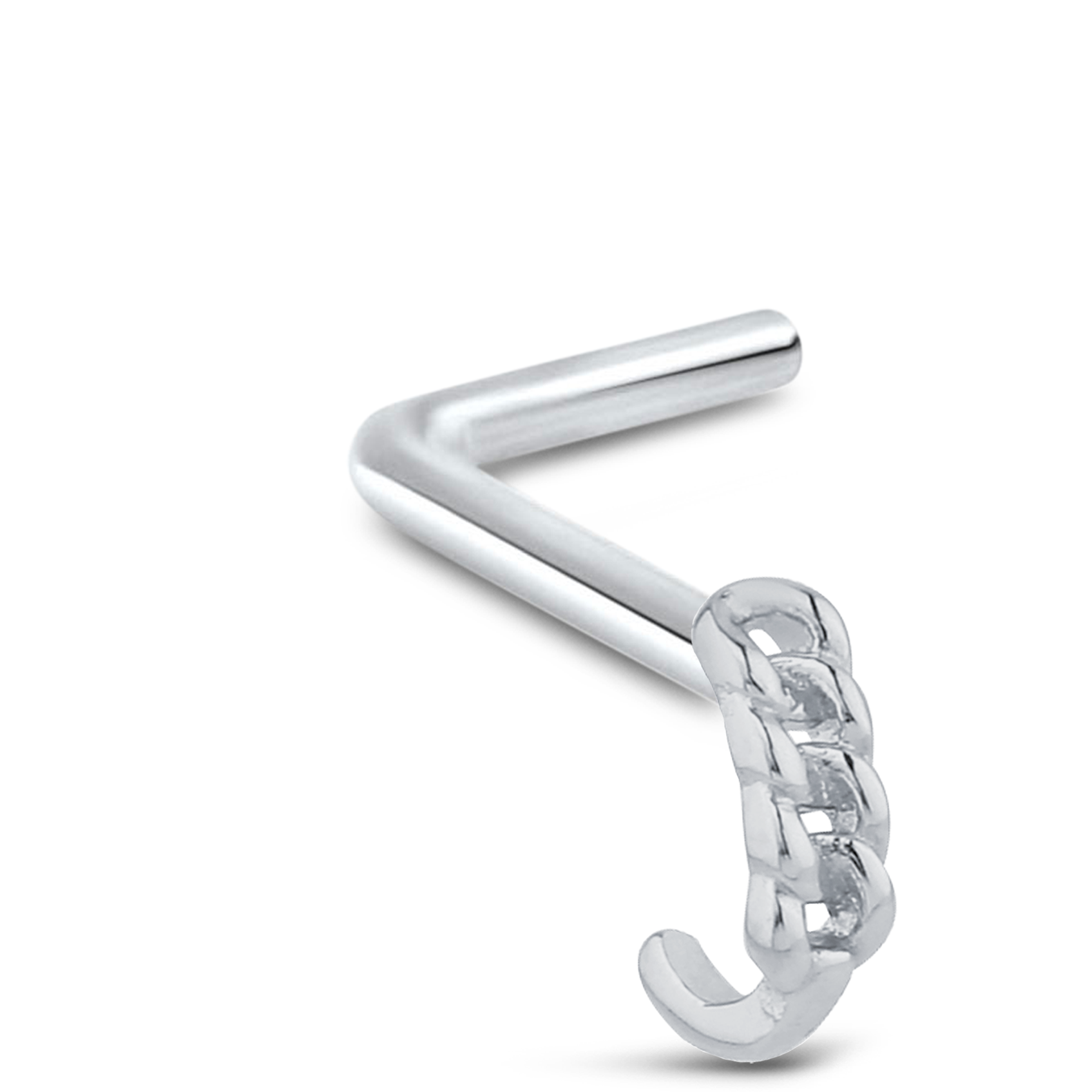 Chain Nose Hugger Stud 925 Sterling Silver