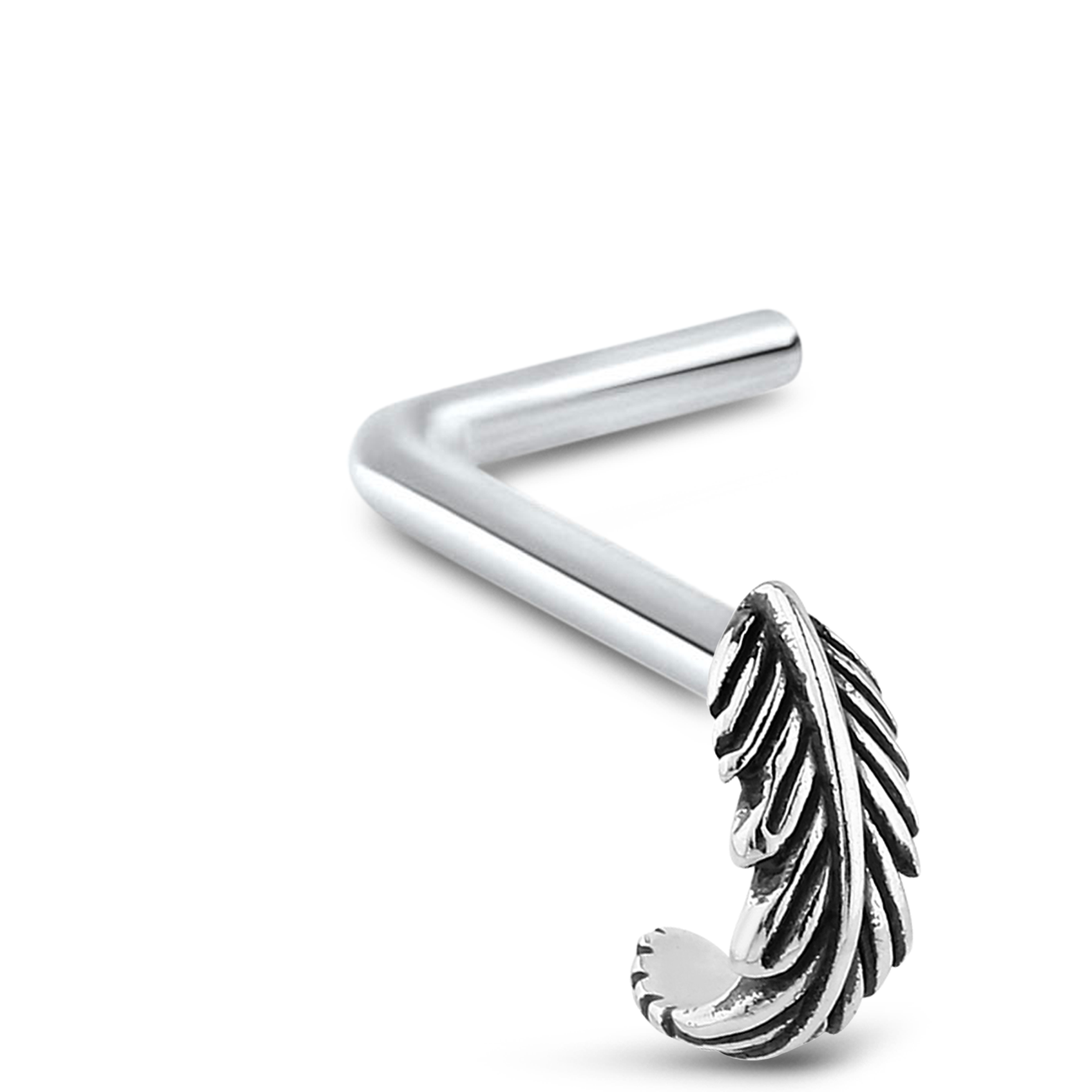 Feather Nose Hugger Nose Hugger 925 Sterling Silver