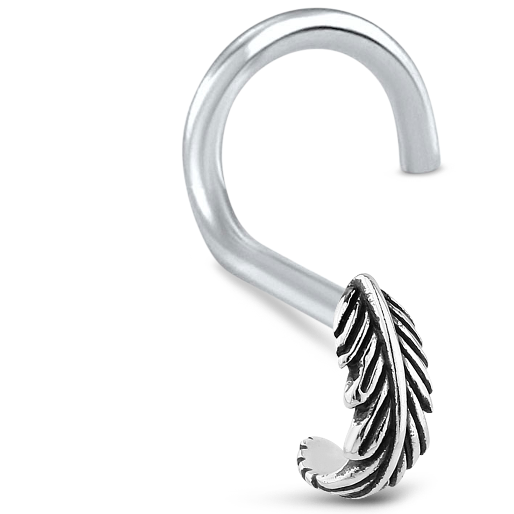 Feather Nose Hugger Nose Hugger 925 Sterling Silver