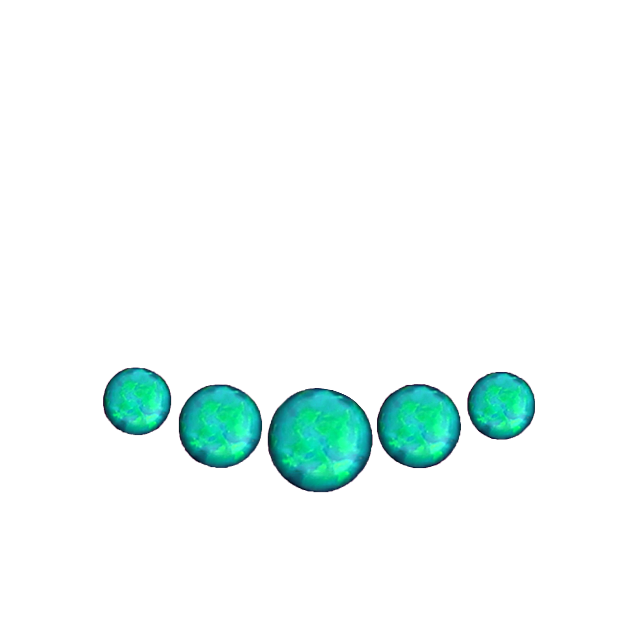 surgical-steel-5-stone-ear-jacket-E4012-green-opal