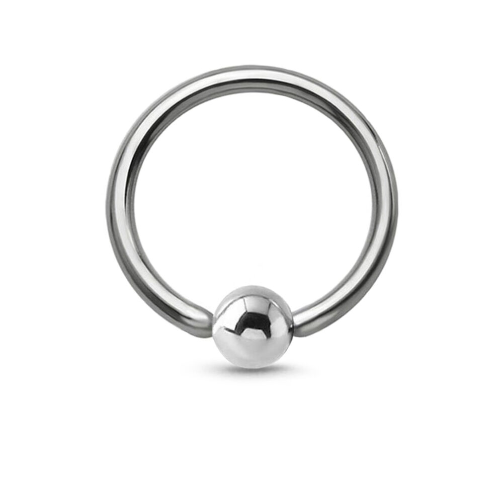 Annealed Nose Ring Captive Bead Hoop 316L Surgical Steel