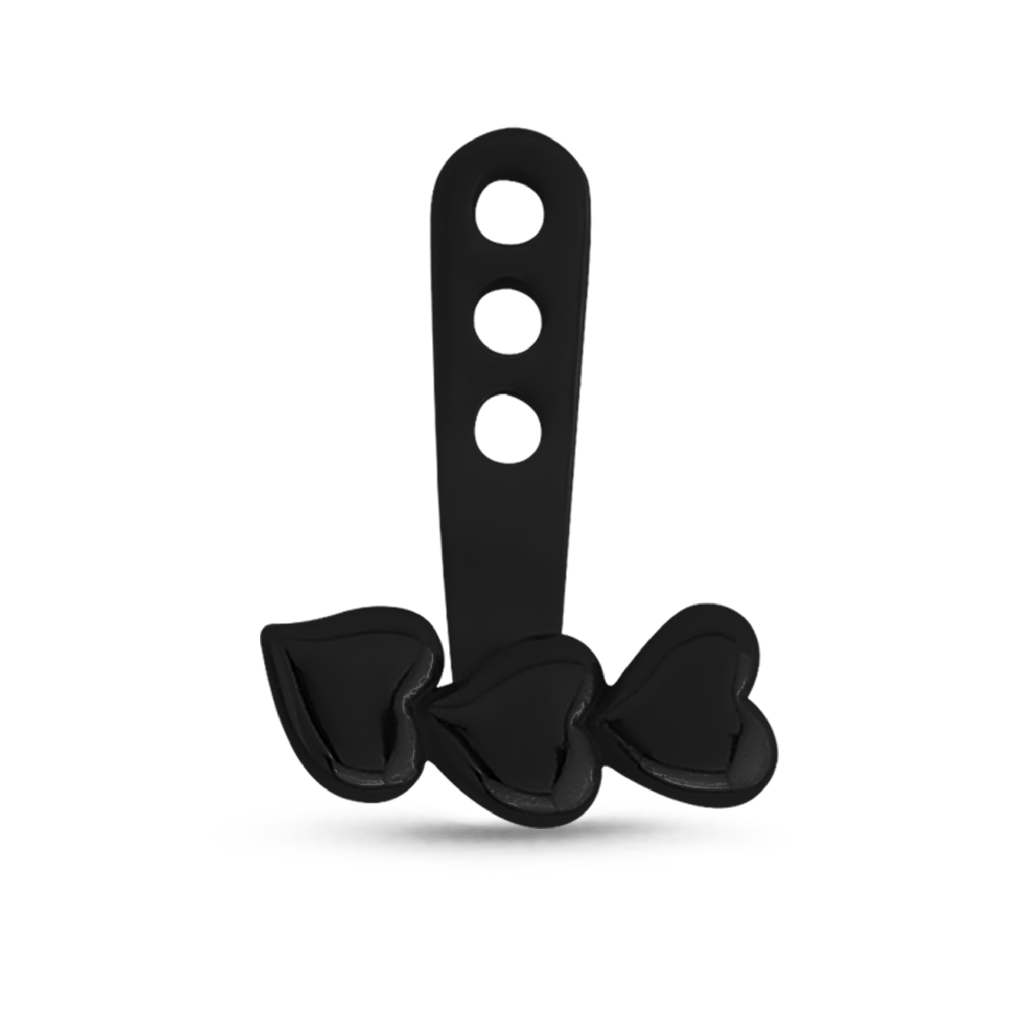 Hearts Ear Jacket Earrings Cartilage Tragus Helix Labret 316L Surgical Steel