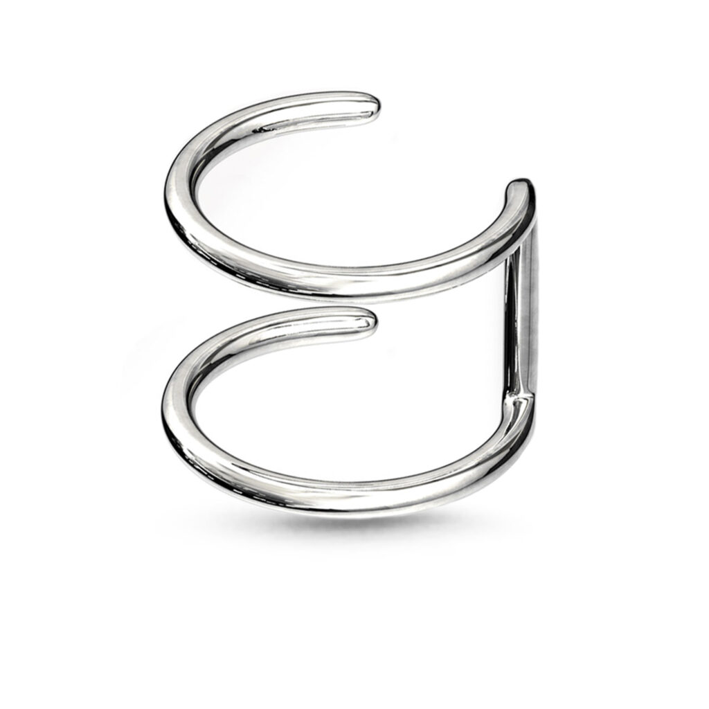 Surgical Steel Fake Clip On Open Hoop Nose Ring