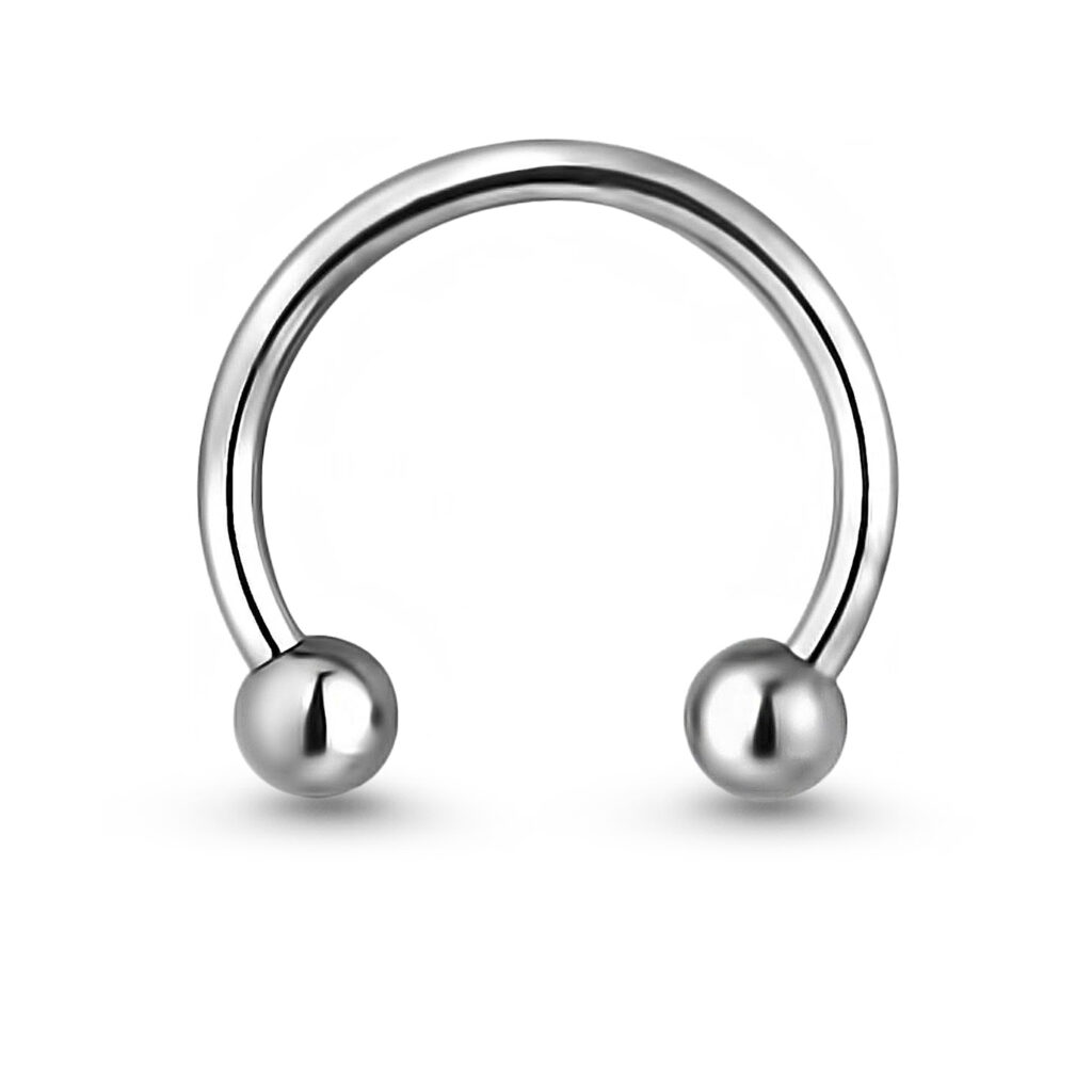 surgical steel horseshoe nose ring