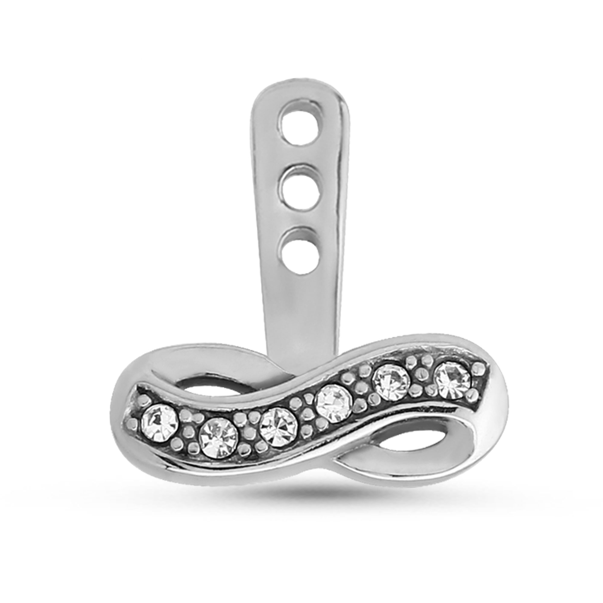 Infinity Ear Jacket Earrings Cartilage Tragus Helix Labret 316L Surgical Steel