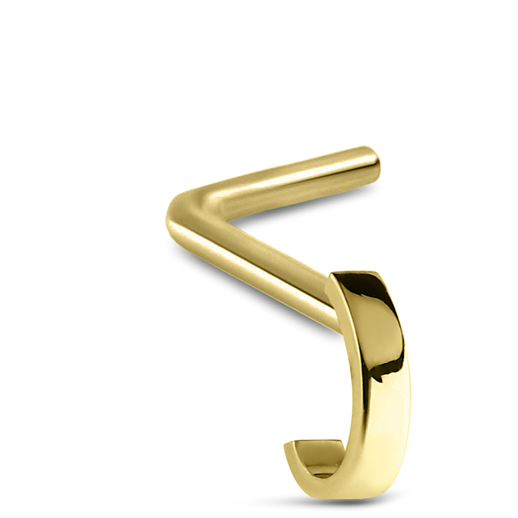 Plain Nose Hugger Stud 316L Surgical Steel 20G