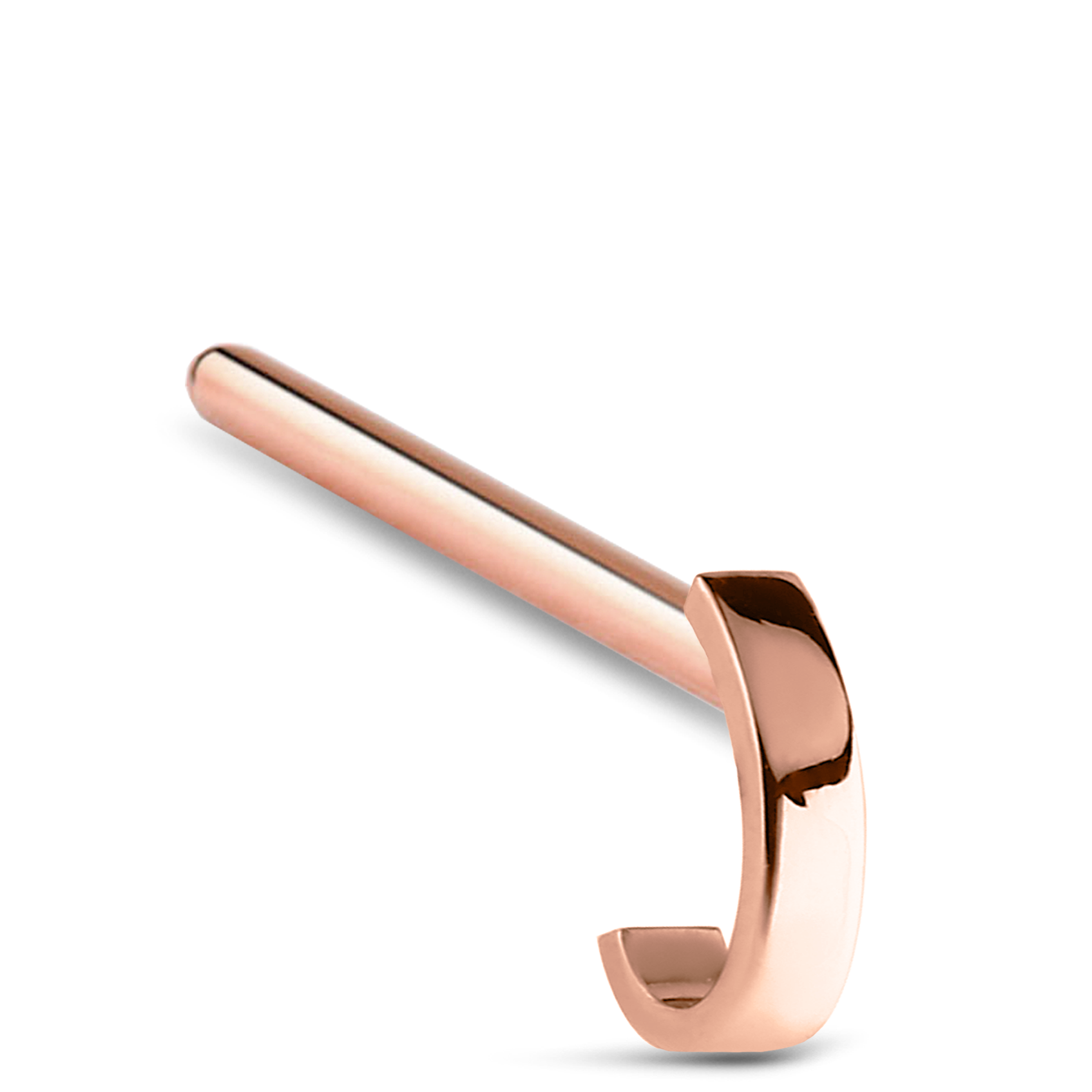 Plain Nose Hugger Stud 316L Surgical Steel 20G