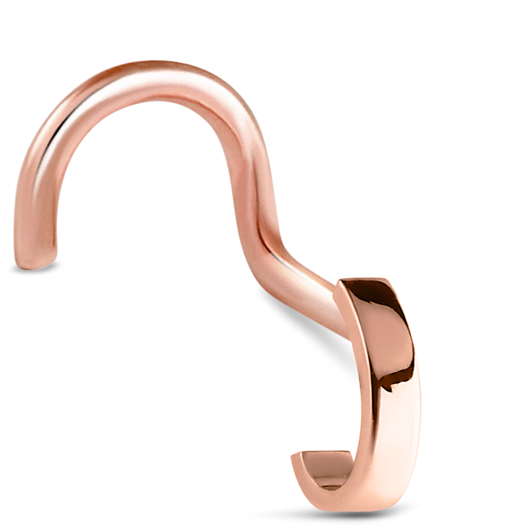 Plain Nose Hugger Stud 316L Surgical Steel 20G