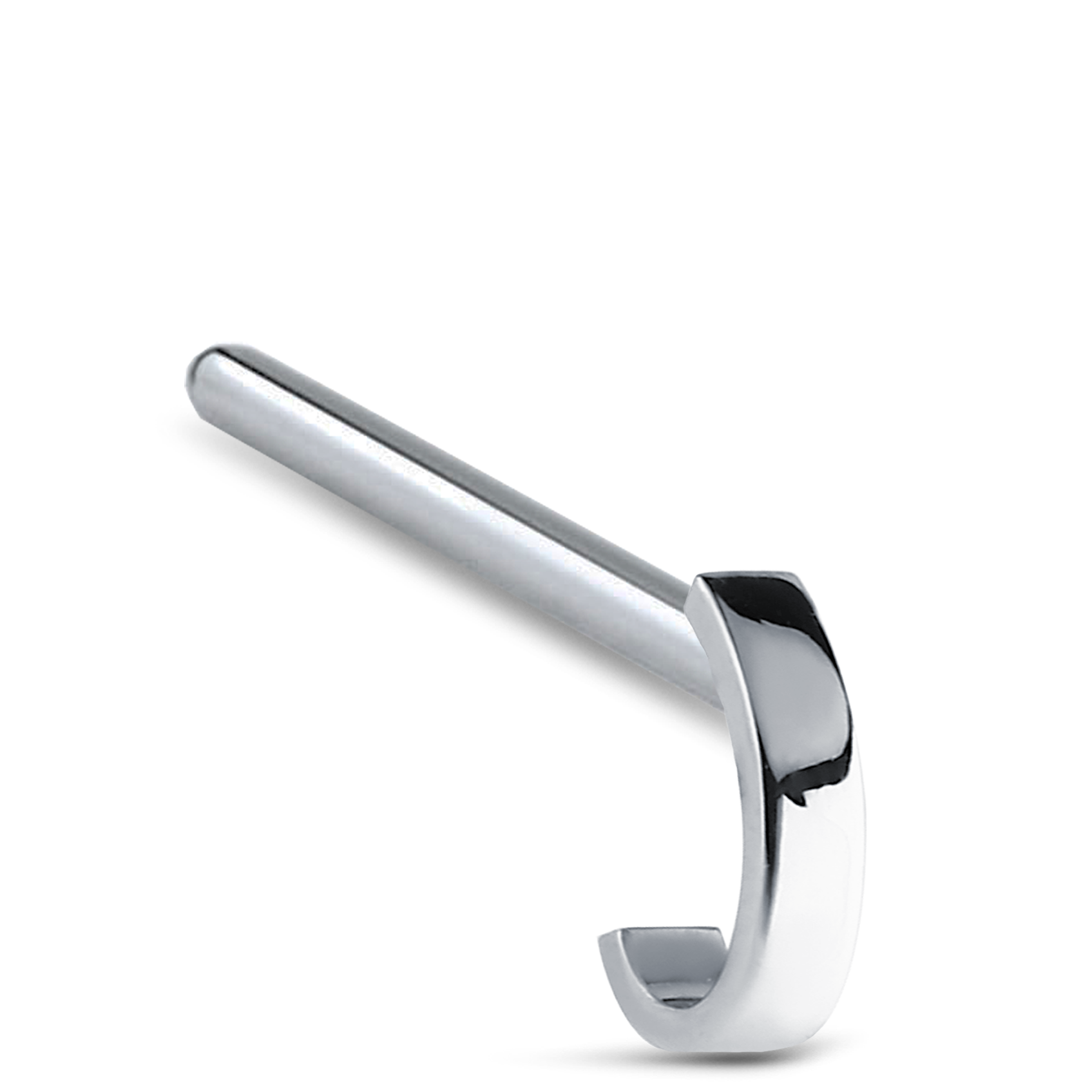 Plain Nose Hugger Stud 316L Surgical Steel 20G