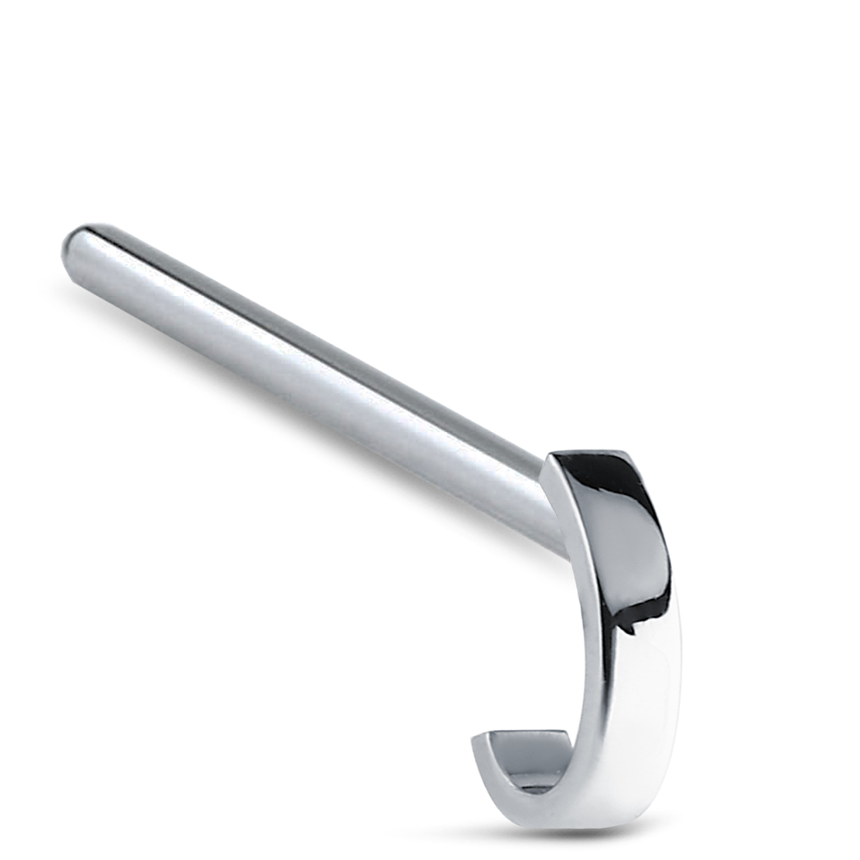 Plain Nose Hugger Stud 316L Surgical Steel 20G