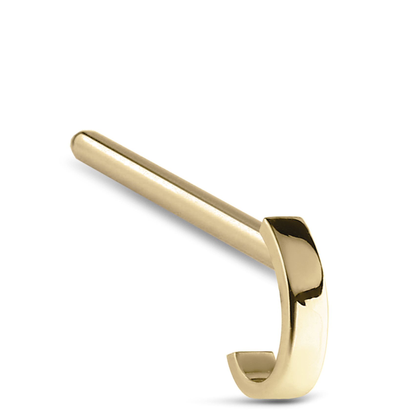 Plain Nose Hugger Stud 316L Surgical Steel 20G