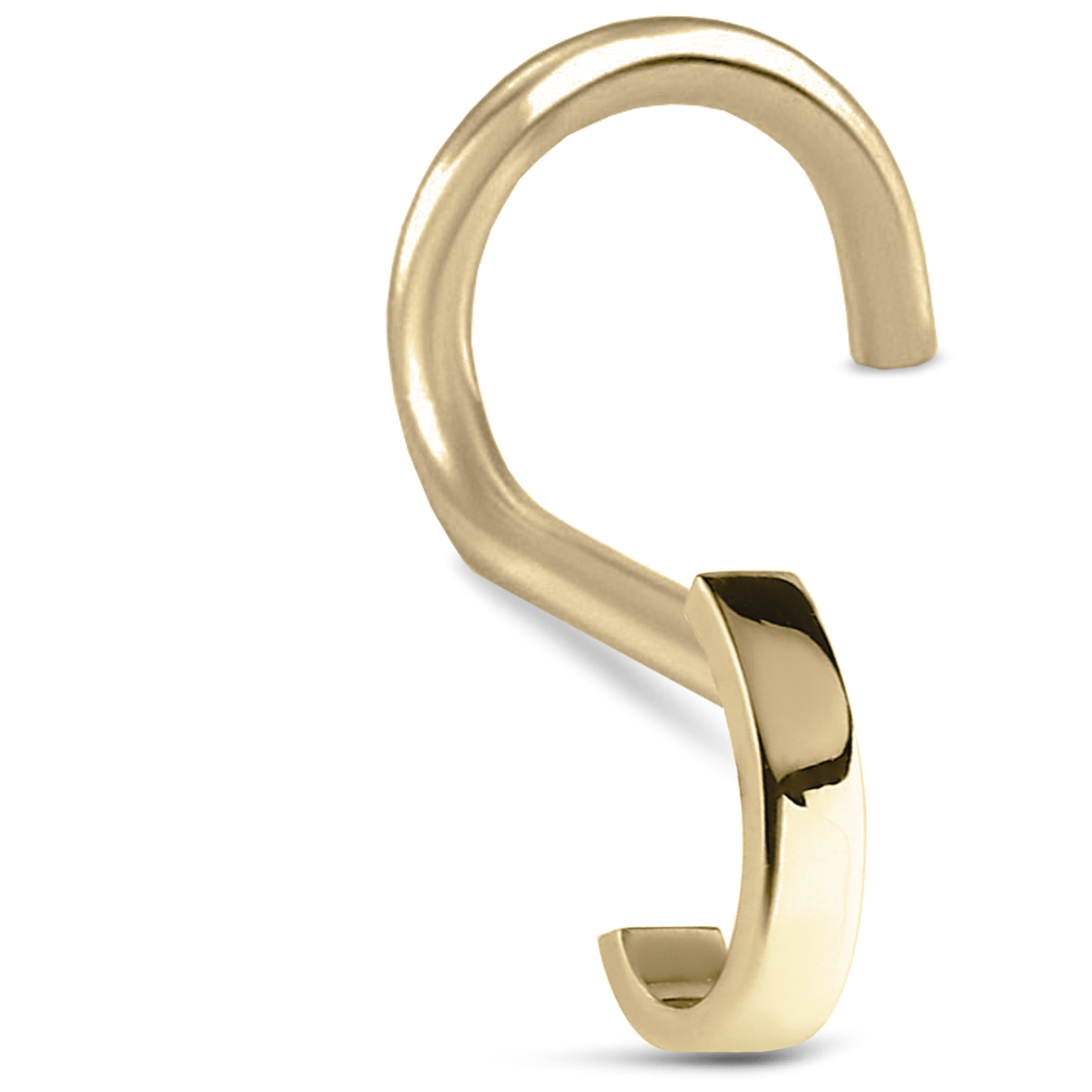 Plain Nose Hugger Stud 316L Surgical Steel 20G