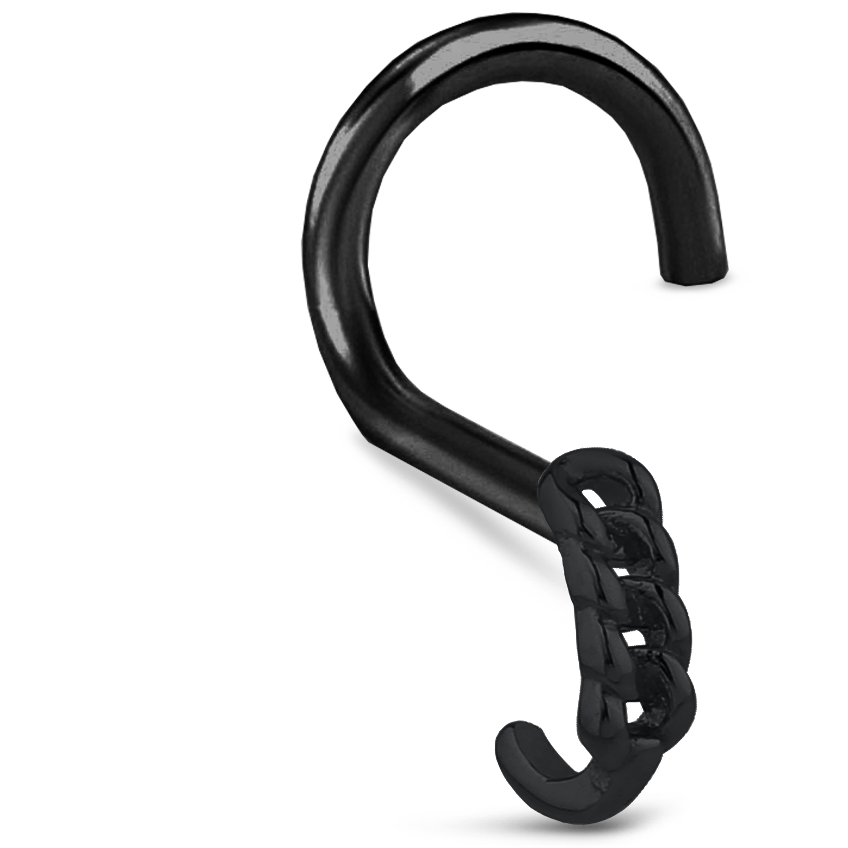 Chain Nose Hugger Stud Ring 316L Surgical Steel 20G