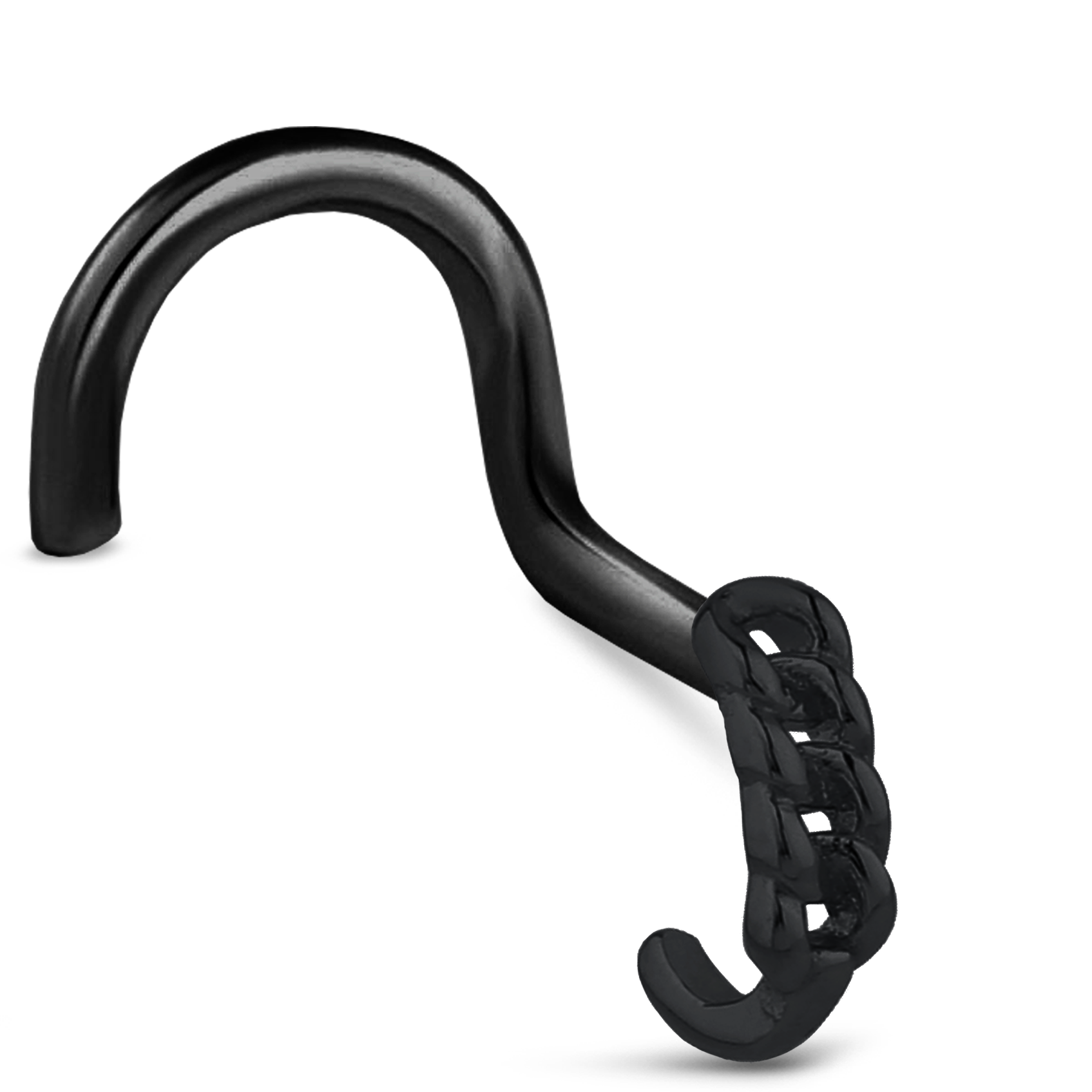 Chain Nose Hugger Stud Ring 316L Surgical Steel 20G