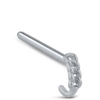 Surgical Steel Chain Nose Hugger 10mm Straight