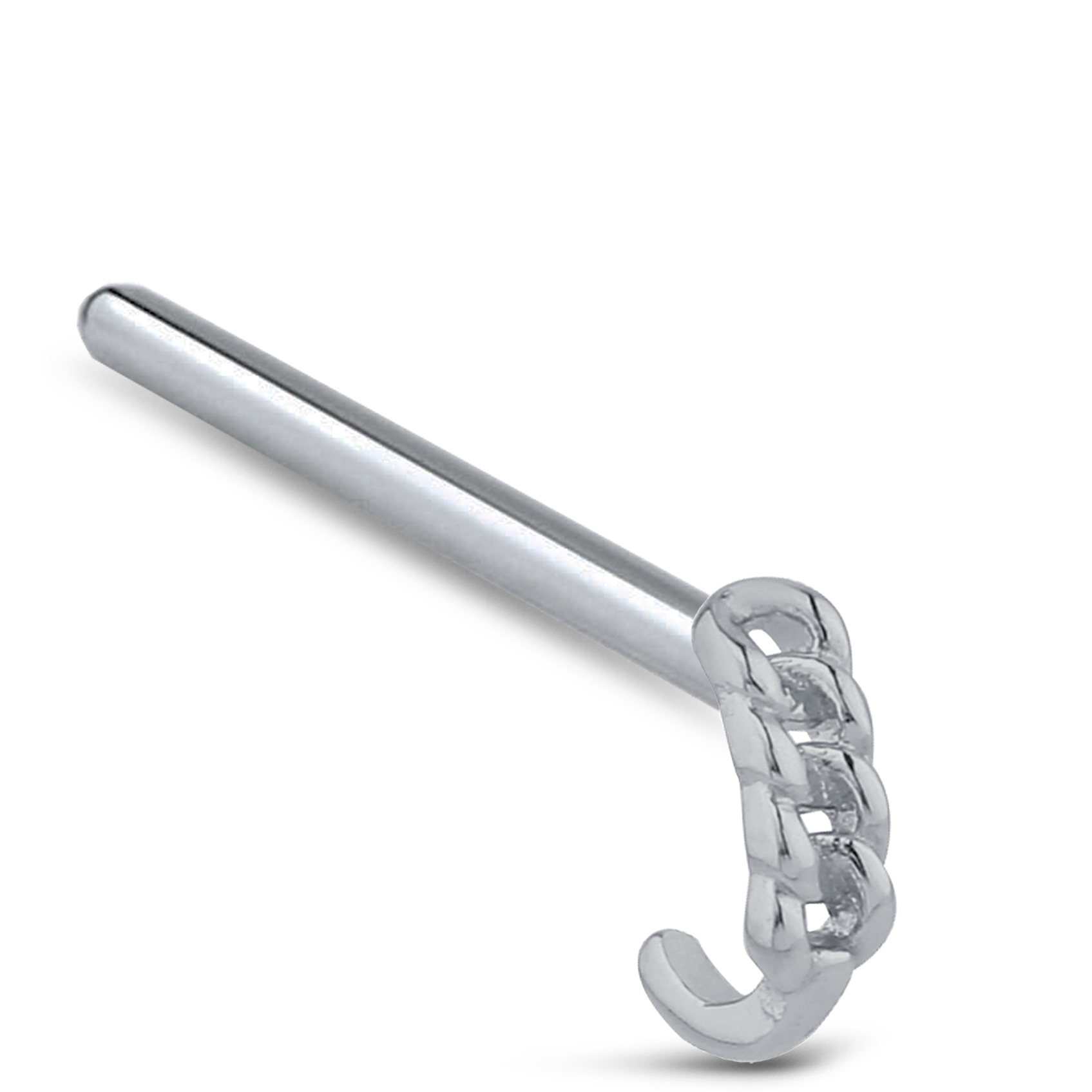 Chain Nose Hugger Stud Ring 316L Surgical Steel 20G