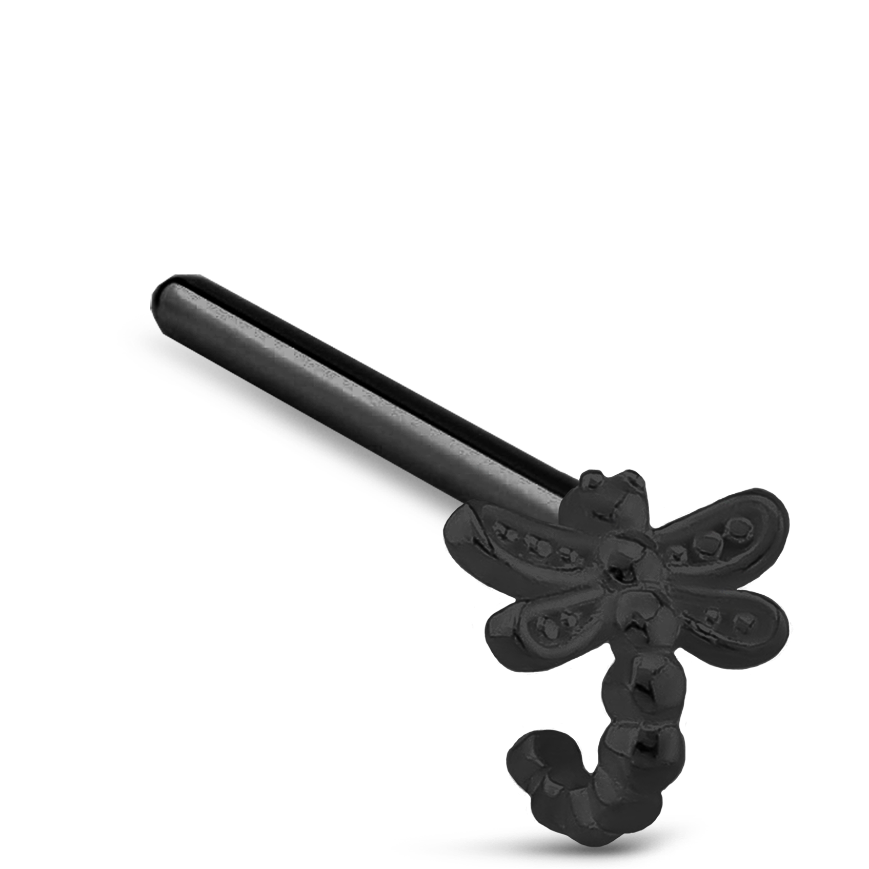 Dragonfly Nose Hugger Stud Ring 316L Surgical Steel 20G