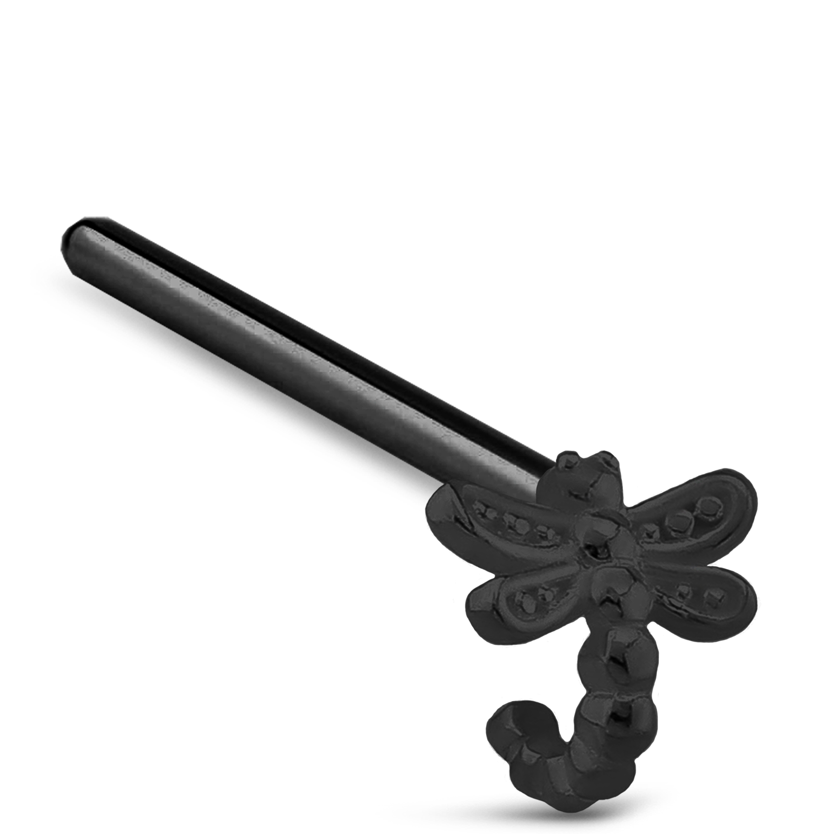 Dragonfly Nose Hugger Stud Ring 316L Surgical Steel 20G
