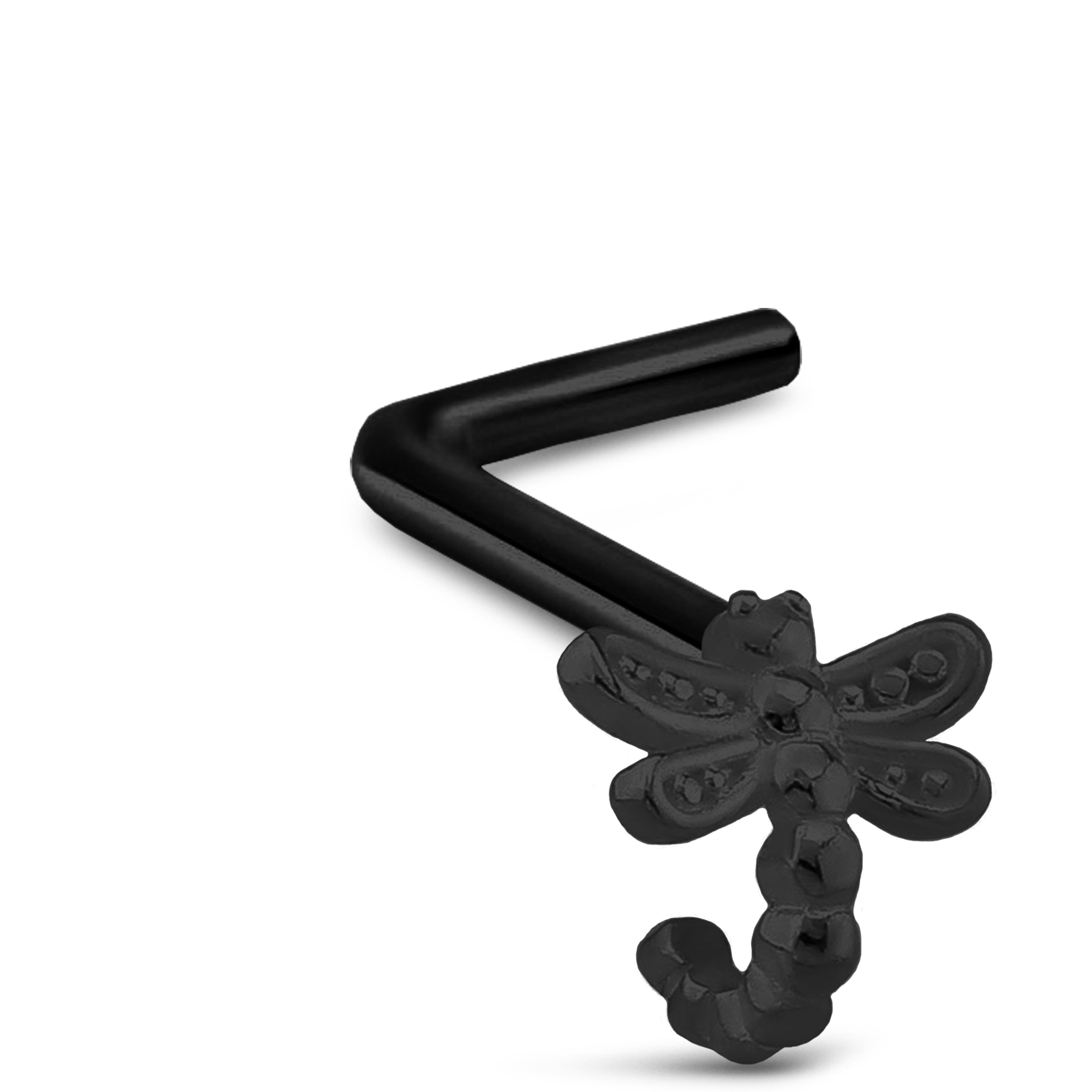 Dragonfly Nose Hugger Stud Ring 316L Surgical Steel 20G