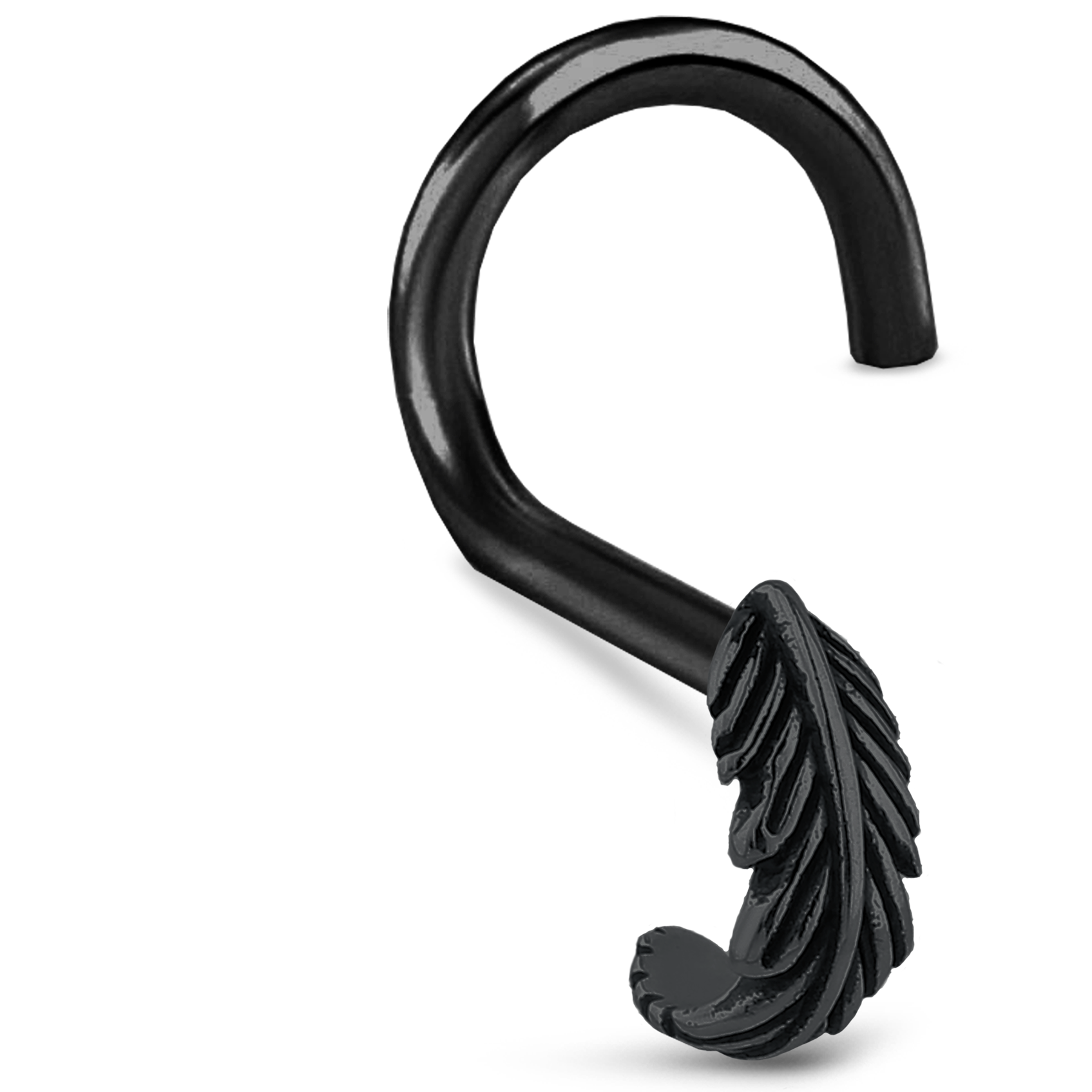 Feather Nose Hugger 316L Surgical Steel 20G