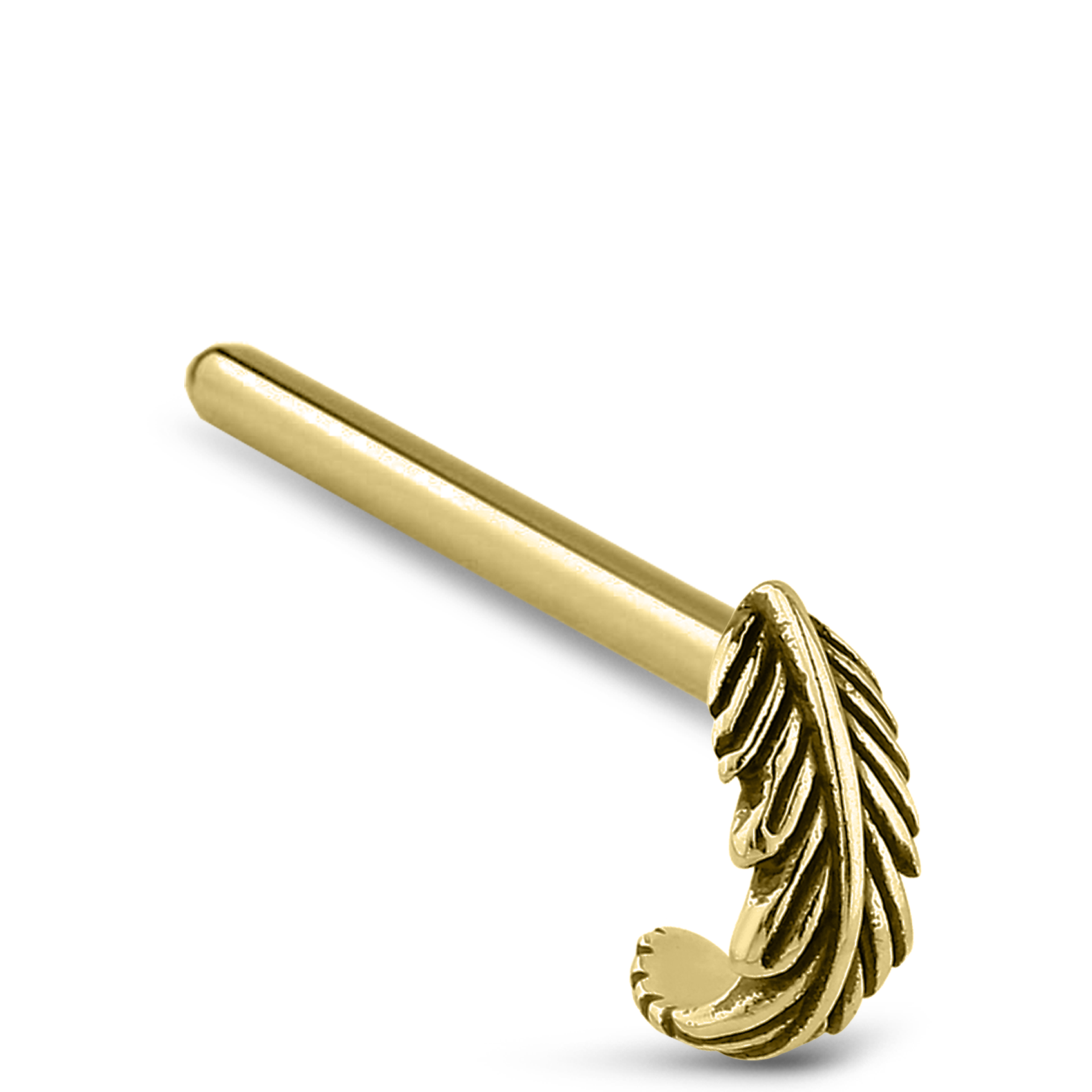 Feather Nose Hugger 316L Surgical Steel 20G