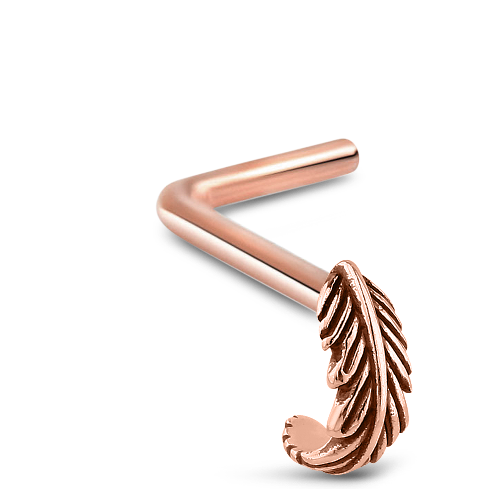 Feather Nose Hugger 316L Surgical Steel 20G