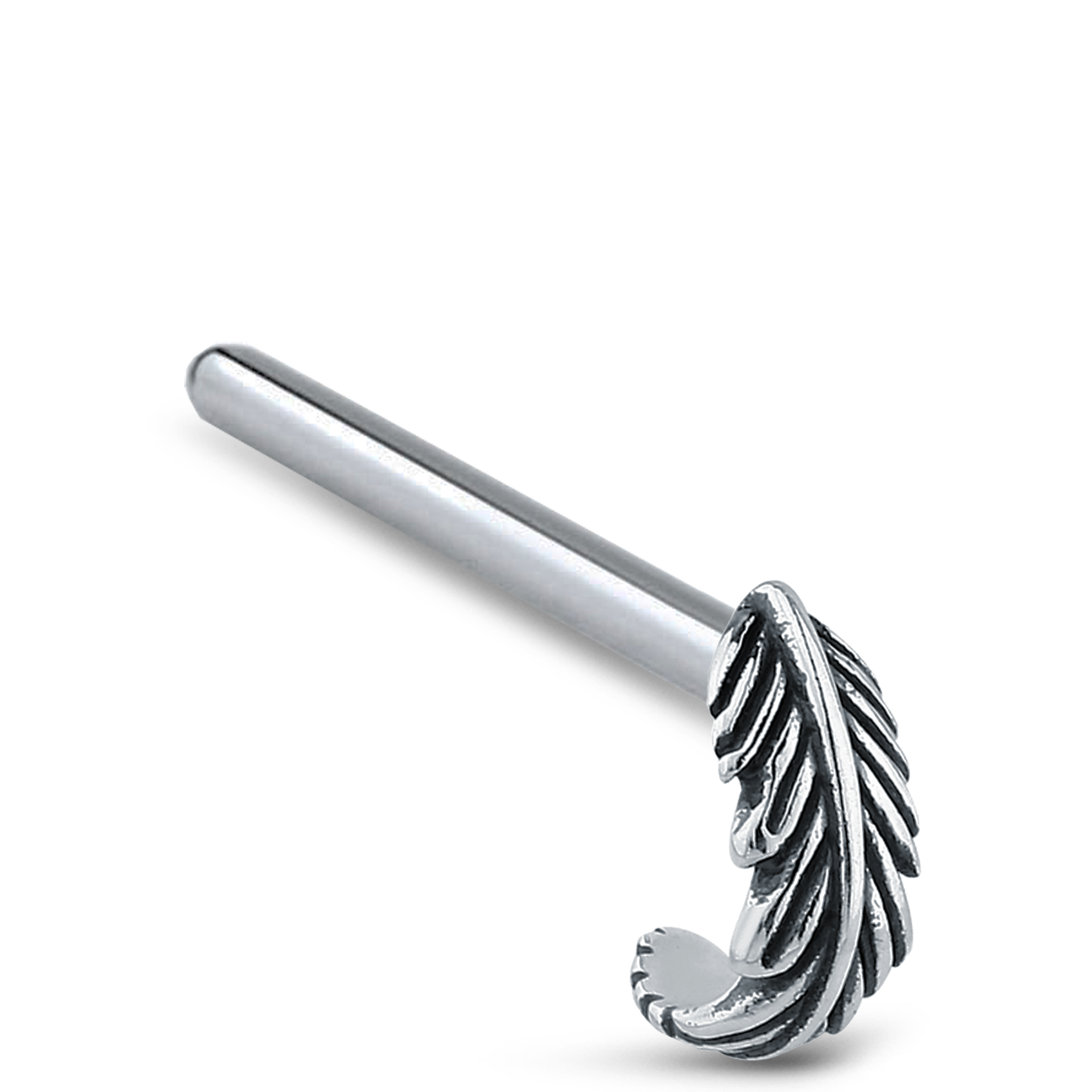 Feather Nose Hugger 316L Surgical Steel 20G