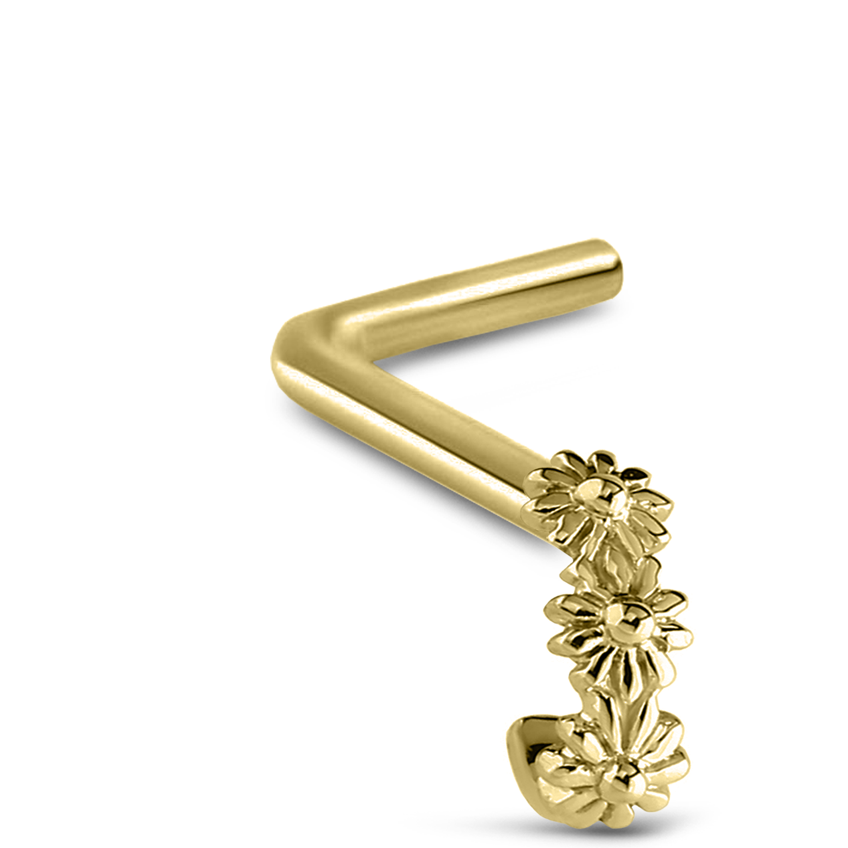 Flower Nose Hugger 316L Surgical Steel 20G